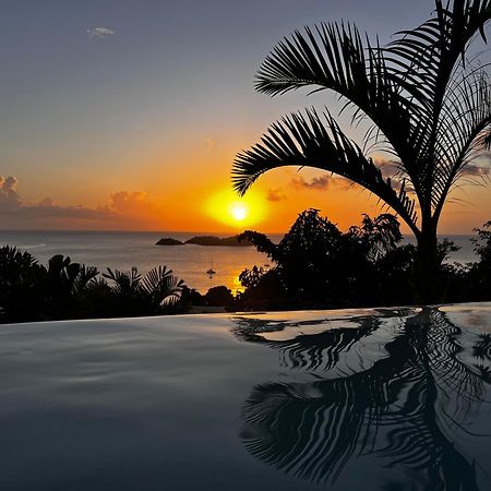 Sunset Palm - Villa Creole Avec Piscine Face Au Coucher De Soleil Et A La Reserve Cousteau Bouillante Ngoại thất bức ảnh