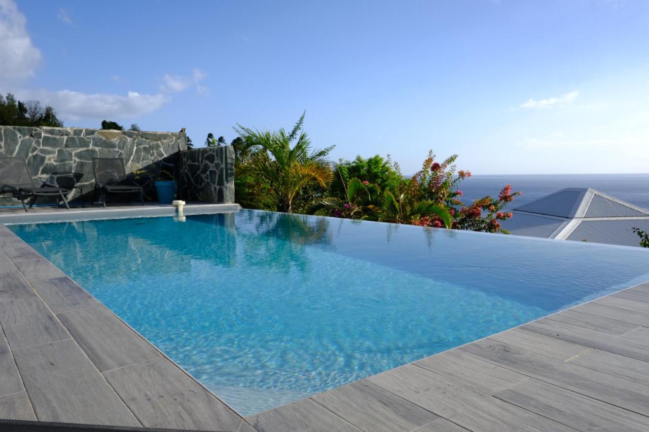 Sunset Palm - Villa Creole Avec Piscine Face Au Coucher De Soleil Et A La Reserve Cousteau Bouillante Ngoại thất bức ảnh