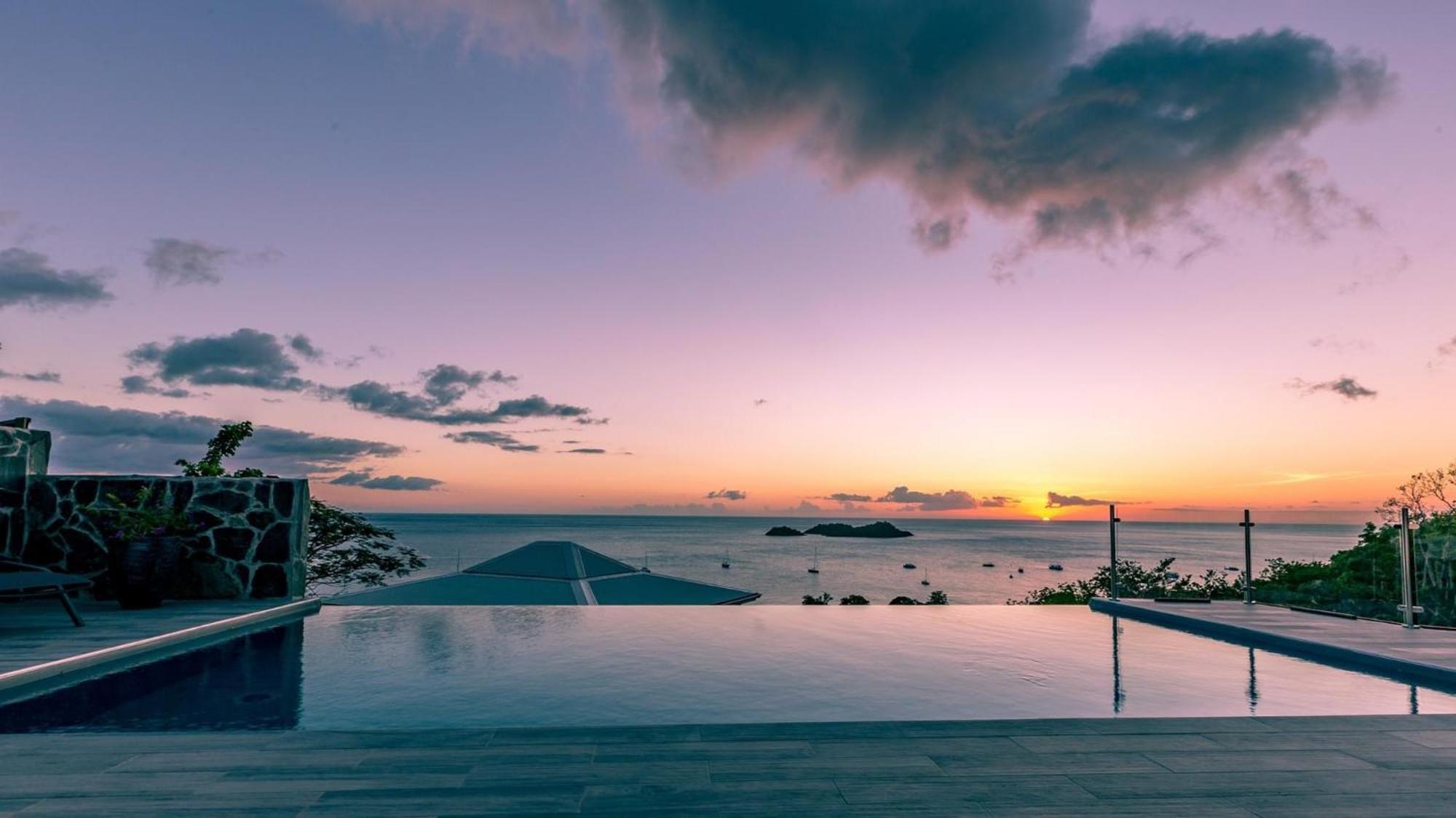 Sunset Palm - Villa Creole Avec Piscine Face Au Coucher De Soleil Et A La Reserve Cousteau Bouillante Ngoại thất bức ảnh